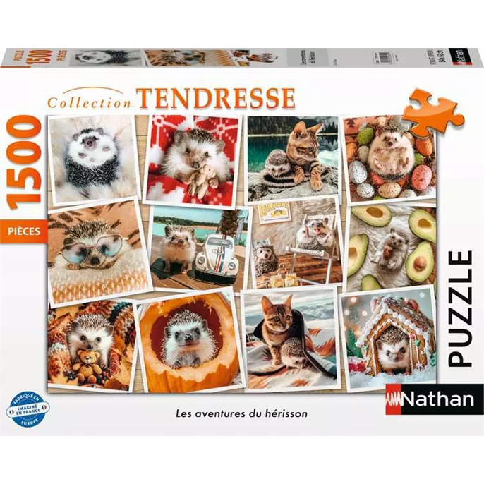 Puzzle : 1500 pièces - Les aventures du hérisson