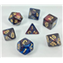Set de dés : Bleu & Rouge nacré