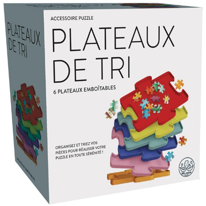 Lot de 6 plateaux de tri pour puzzle