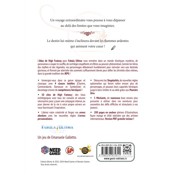 Fabula Ultima : Atlas de High Fantasy