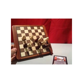 Echecs : Coffret Magnétique en Bois de 17cm